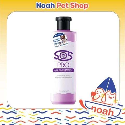 Sữa Tắm Chó SOS Pro Dưỡng Lông Bồng Bềnh Óng Ả – Fluffy & Shiny Hair 530ml