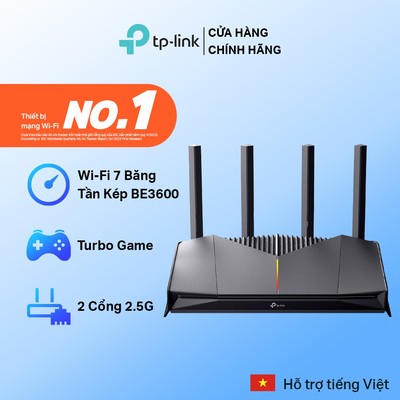 Bộ Phát Wi-Fi 7 Router TP-Link Archer GE230 Băng Tần Kép BE3600 | 2 Cổng 2.5G, EasyMesh