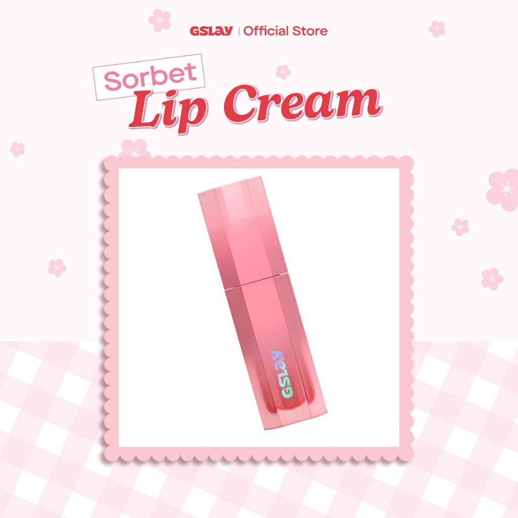 [LIVE] Son kem GSLAY Sorbet Lip Cream mịn lì thuần chay che phủ rãnh môi giữ màu lâu trôi (4gr)