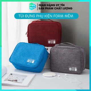 Túi đựng phụ kiện điện thoại, túi công nghệ, cáp sạc tai nghe túi đựng hub kết nối có quai xách tiện lợi nhiều size