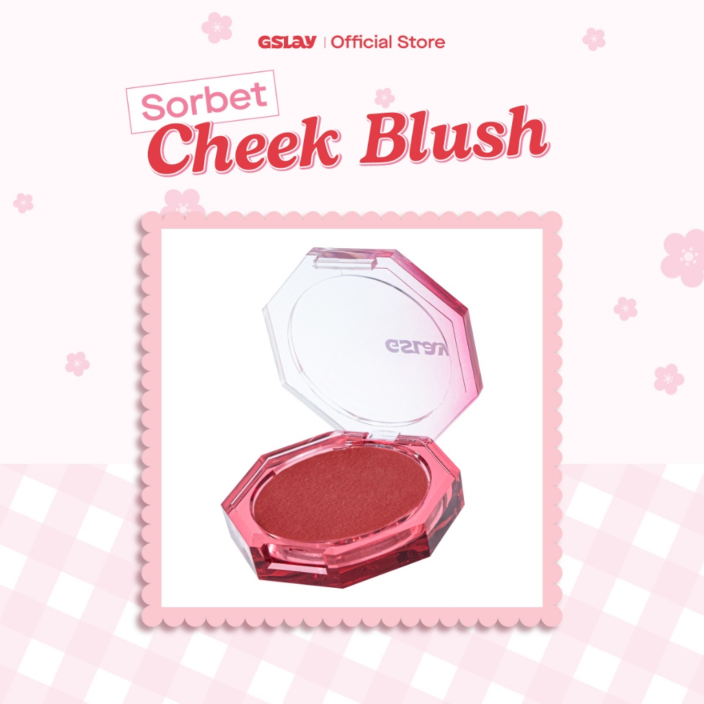 [LIVE] Má Hồng Kem Hoá Phấn GSLAY Sorbet Cheek Blush thuần chay mịn lì và nhũ dễ tán bền màu (5gr)
