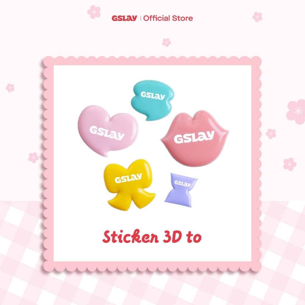 [QUÀ TẶNG] Sticker 3D phồng GSLAY (Large size)