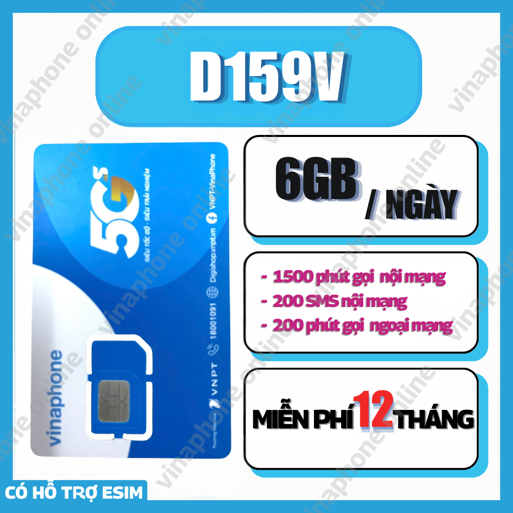 Sim data D159V 12 tháng