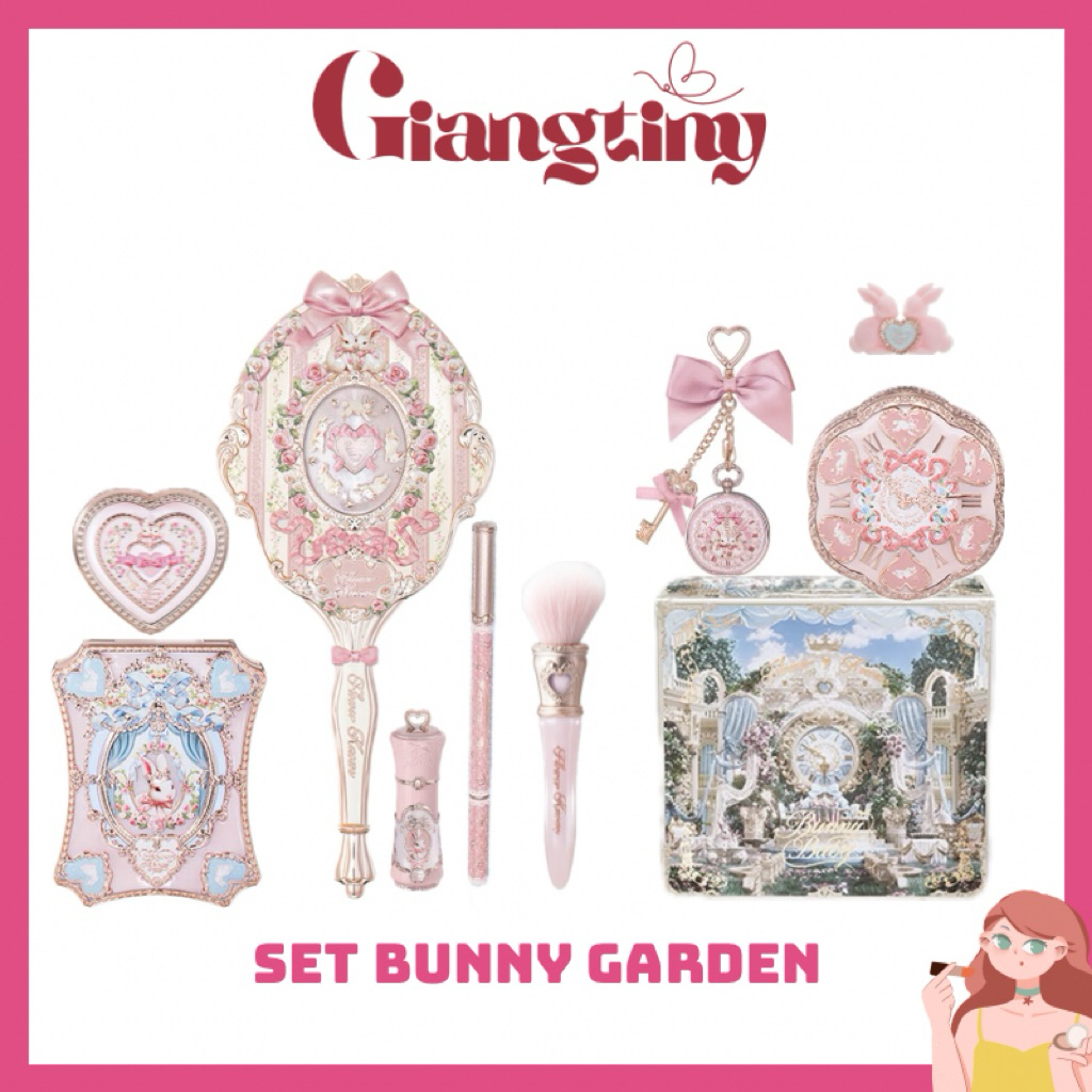 [Flower Knows Hoa Biết] SET QUÀ TẶNG MỸ PHẨM KÈM PHỤ KIỆN Bộ Sưu Tập Khu Vườn Thỏ Bunny Garden