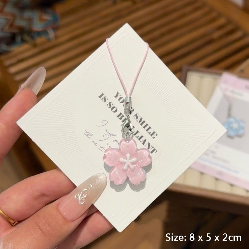 【Elevn】Trái tim cô gái thạch hoa anh đào điện thoại mặt dây chuyền dễ thương hộp đựng tai nghe đa năng dây đeo | BigBuy360 - bigbuy360.vn