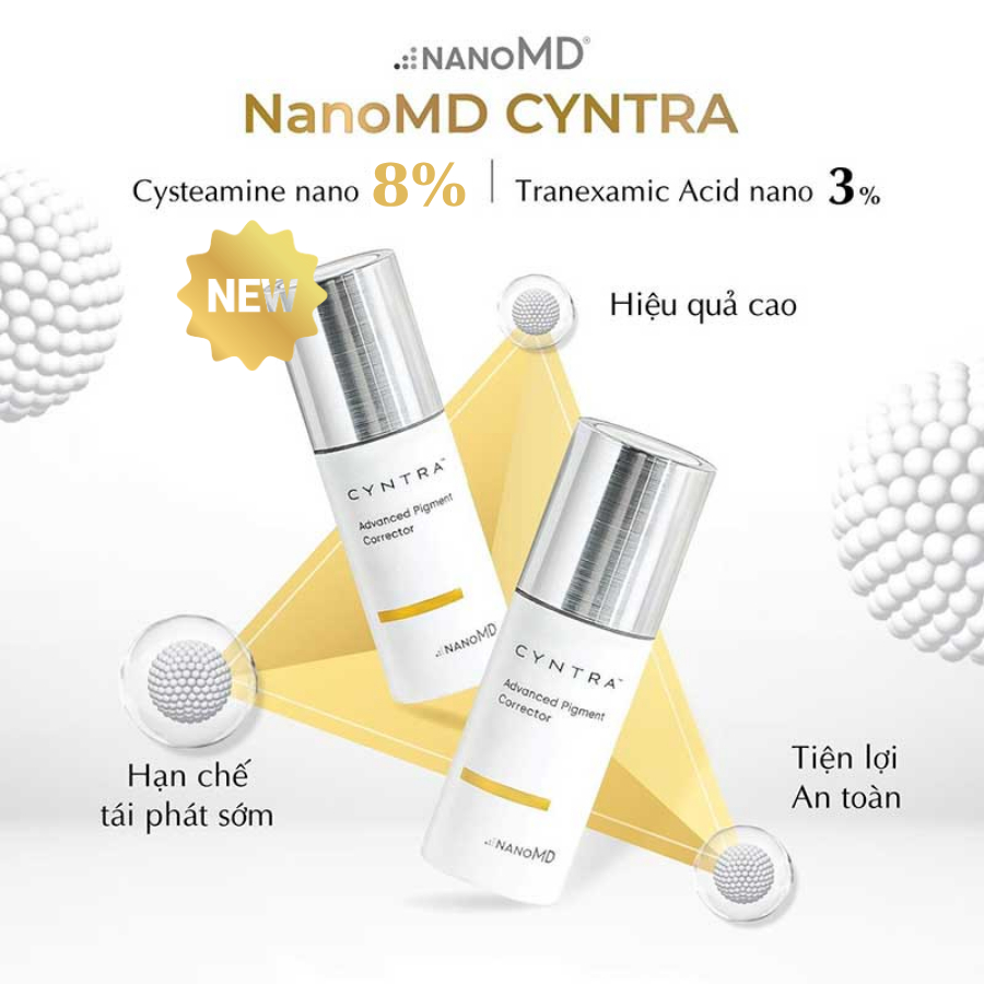[ Chính hãng công ty] Kem nám, làm sáng da Cyntra Nano Md Advanced Pigment Corrector 20ml