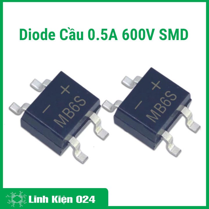 Combo 10 Sản phẩm Diode Cầu 0.5A 600V SMD