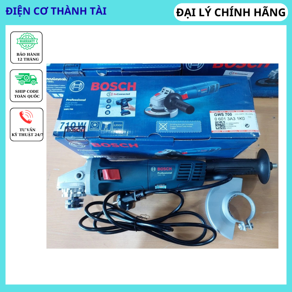 Máy mài góc Bosch GWS 700 710W [Chính hãng]