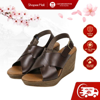 Sandal nữ đế xuồng cao cấp KOSU, sandan cao 8cm dáng sang, mang nhẹ K-22978 chính hãng Kobe Nhật Bản