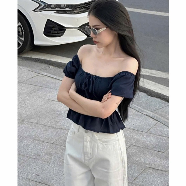 Áo Babydoll Dáng Rộng thắt nơ tay bồng tôn dáng cho nữ m6004 | BigBuy360 - bigbuy360.vn