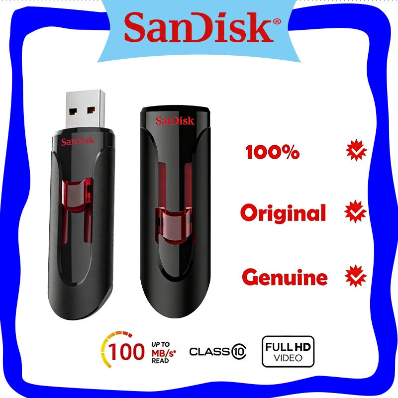 USB 3.0 SanDisk Cruzer Glide CZ600-G35  32GB / 64GB / 128GB /256GB 100MB/s