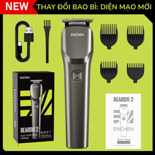 Tông Đơ Cắt Tóc Enchen Beardo 2 Tặng kèm 4 cử lược, Dùng liên tục 90 phút, Cắt tỉa lông chó mèo