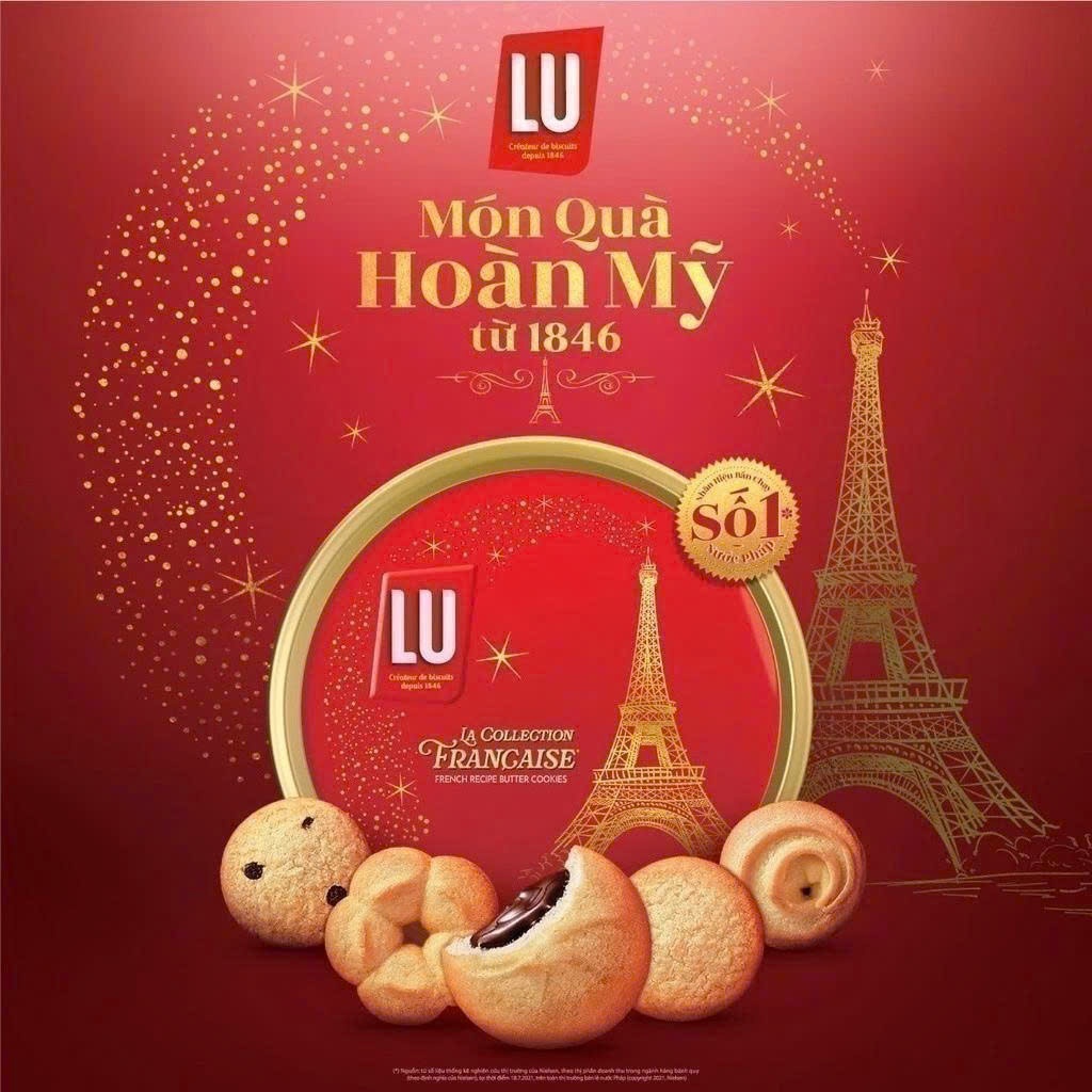 Bánh quy bơ LU hộp sắt 180g/ 540g/ 720g