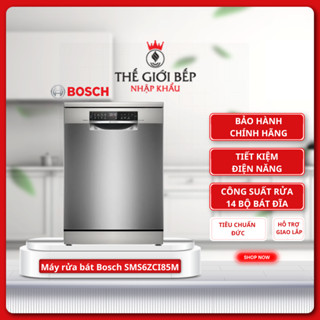 Máy Rửa Bát Bosch SMS6ZCI85M - Sấy Tăng Cường, Rửa Siêu Sạch