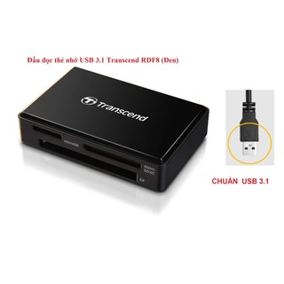 Đầu đọc thẻ nhớ USB 3.1 Transcend RDF8