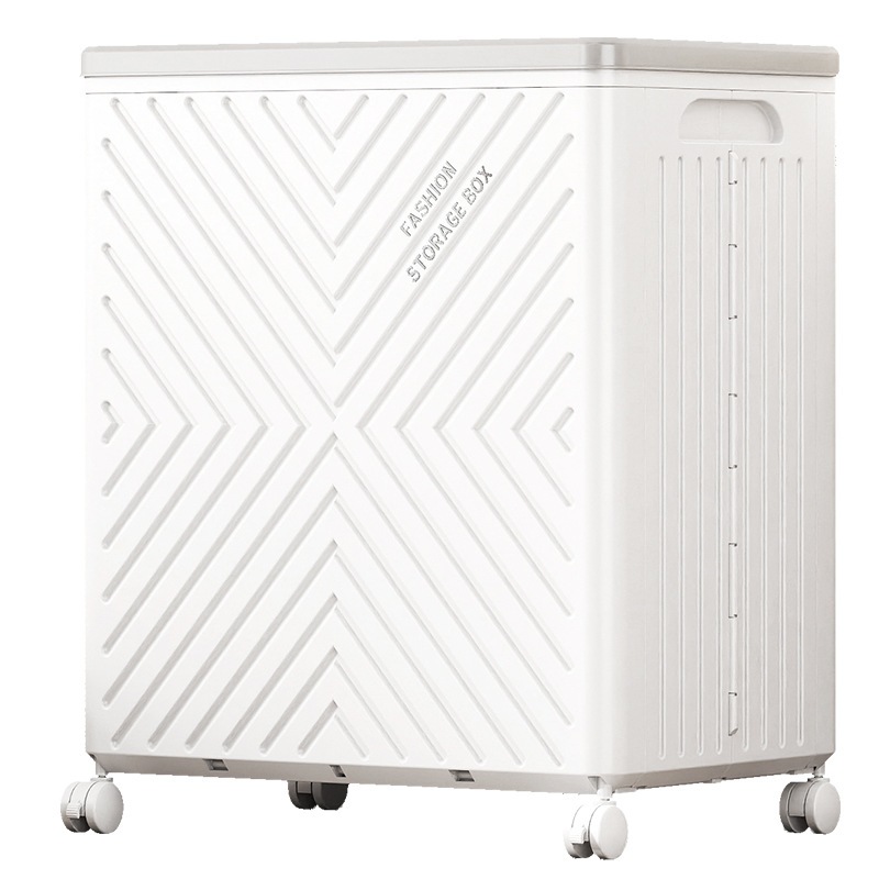 1pc household folding storage box with large capacity and lid, toy book storage cabinet, clothes and