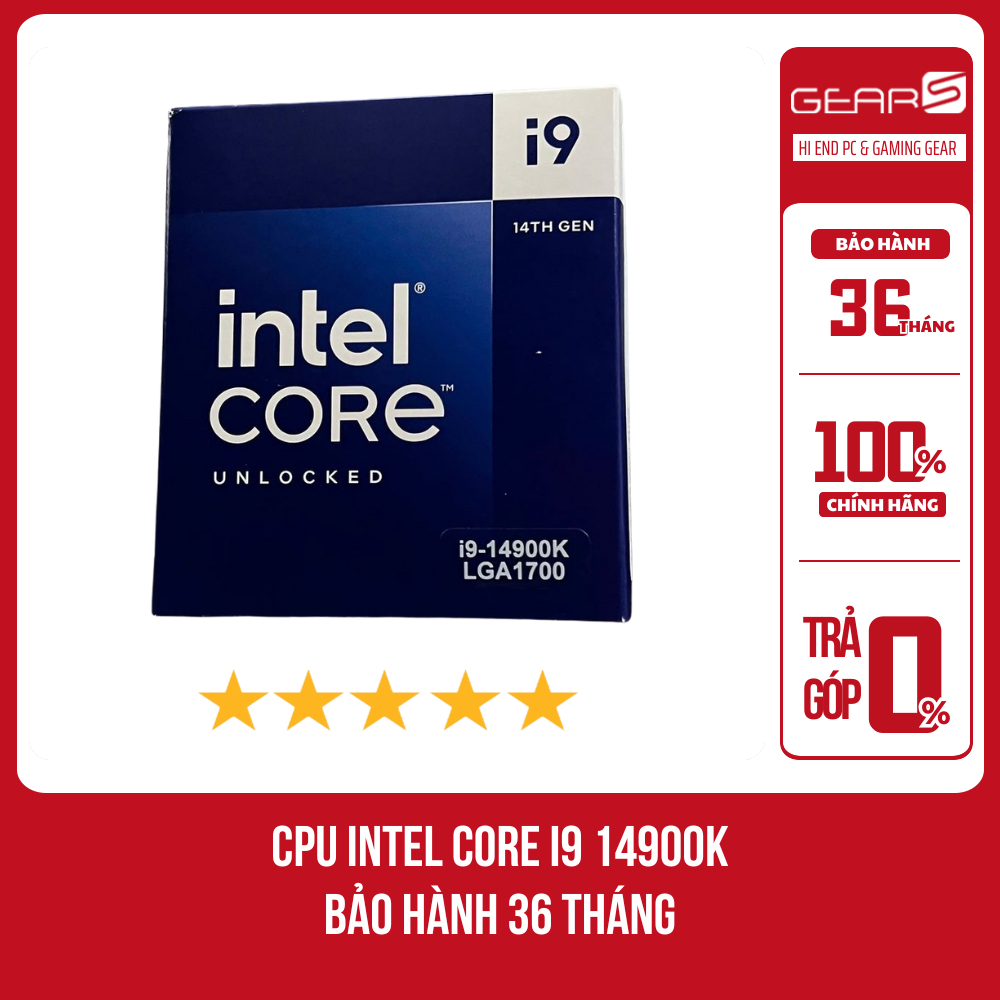 [FULL VAT] CPU INTEL Core I9 14900k - Bảo hành 36 Tháng