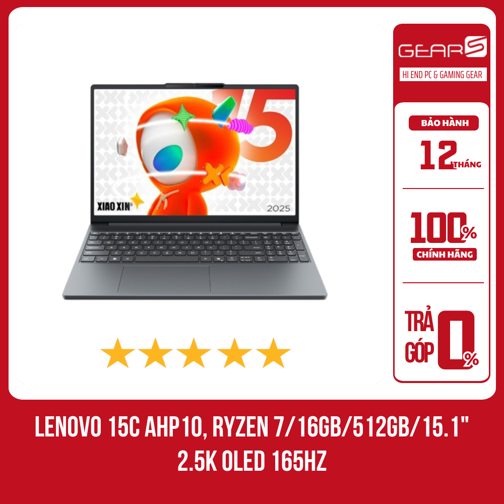 [FULL VAT] Laptop LENOVO 15c AHP10, Ryzen 7 8745HS, 16GB, 512GB 15.1" 2.5K OLED 165Hz - Bảo hành 12 