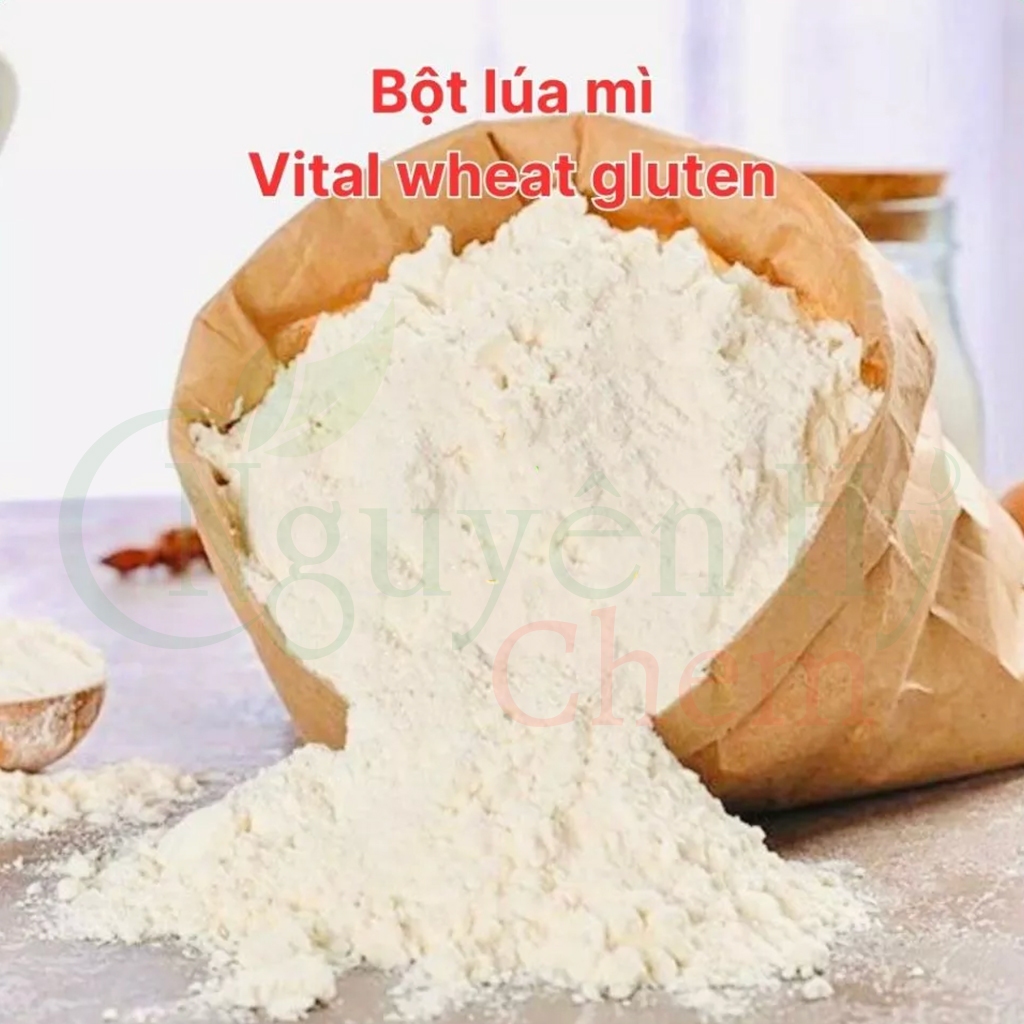 1kg Bột Mì Căn Gluten, Bột Lúa Mì, Bột Làm Bò Viên Giò Chả Thịt Ham, Vital Wheat Gluten