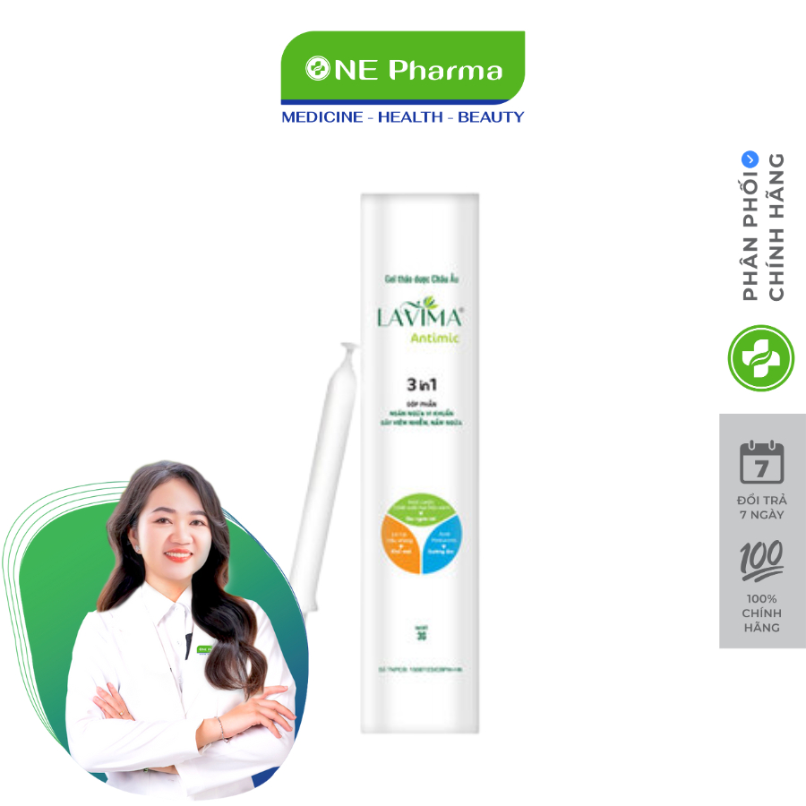 Gel Phụ Khoa Thảo Dược Lavima Antimic Giảm Viêm Nấm Ngứa - 3g