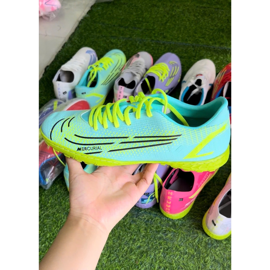 [ Tặng Tất] Giày đá banh Vp14 THE chất liệu da PU vân nổi mới