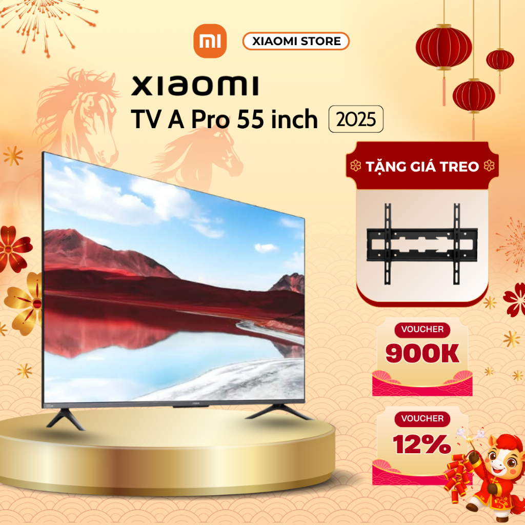 TiVi A Pro 55 inch - 2025/2026 - 4K Qled - Phiên Bản Quốc Tế - Bảo Hành Chính Hãng 2 Năm Tại Nhà