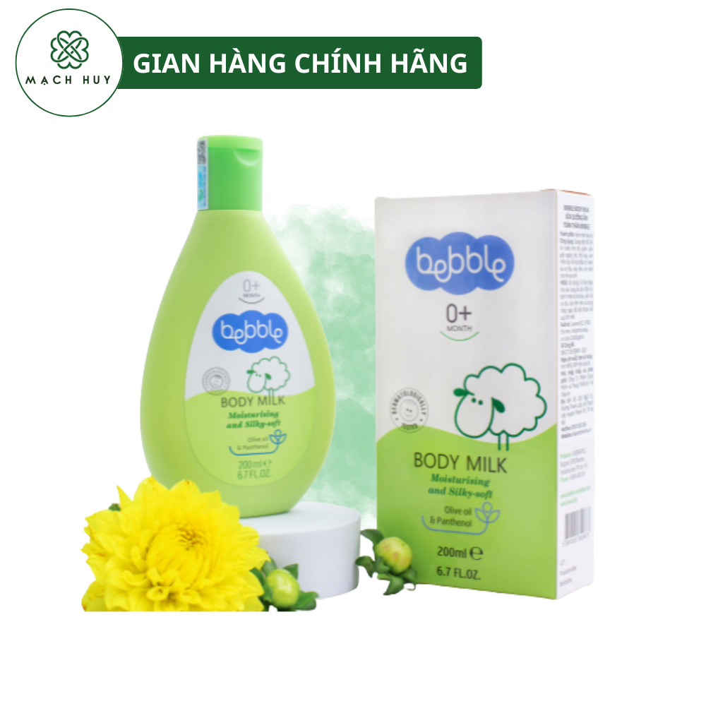 Sửa dưỡng ẩm toàn thân Bebble 200ml