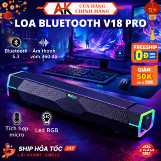 Loa Máy Tính LED RGB Tích Hợp Micro Niye V18 Pro Có Dây Led Cực Đẹp