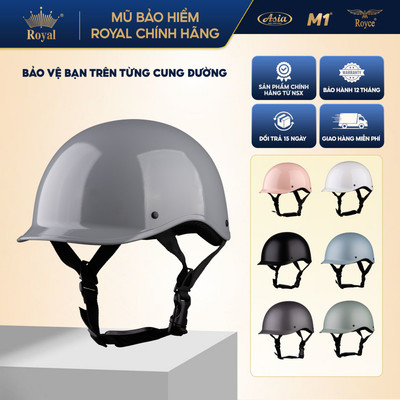 Mũ Bảo Hiểm Nửa Đầu M1 S05 Cá Heo Có Lưỡi Trai Liền Chính Hãng, Bảo Hành 12 Tháng Tại NSX