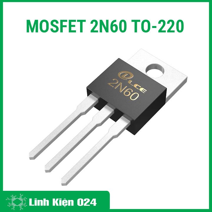 Sản phẩm MOSFET 2N60 TO-220 2A 600V N-1CH
