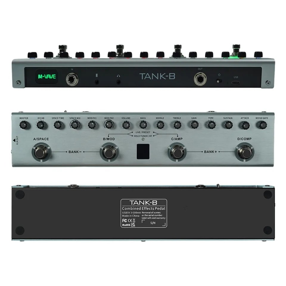 Pedal Guitar M Vave Tank B Chuyển Đổi Hiệu Ứng Guitar Bass