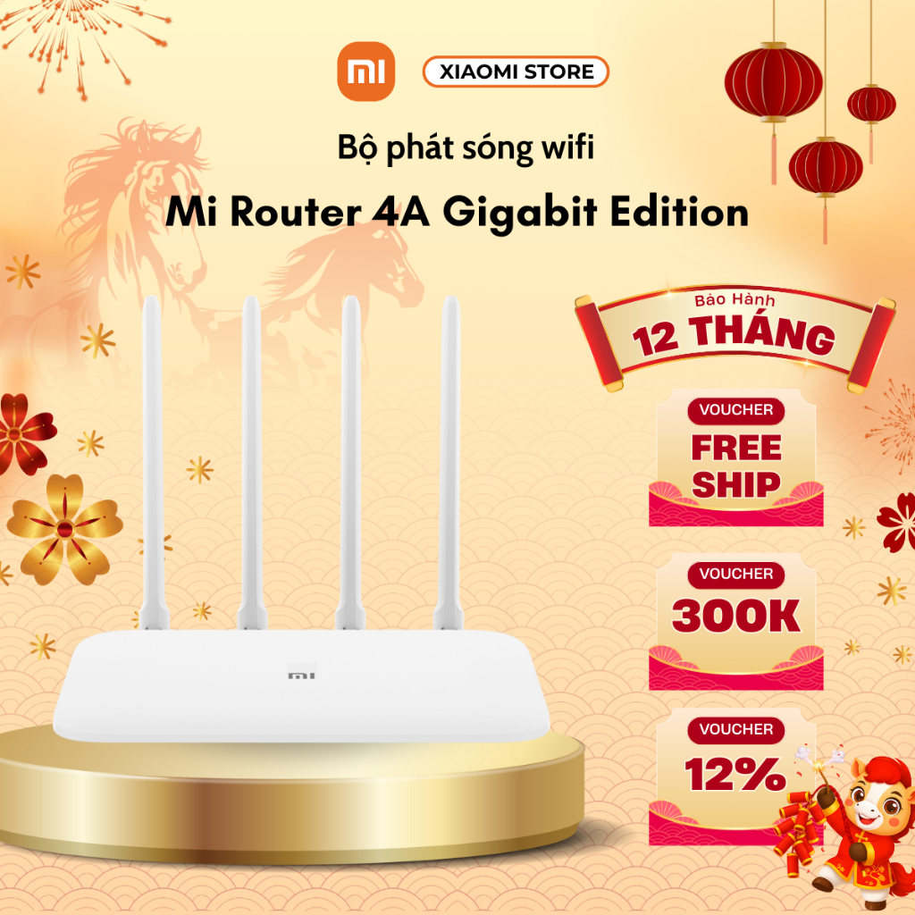 Bộ phát sóng Wifi Mi Router 4A Gigabit Edition - Hàng chính hãng - Bảo hành 12 tháng