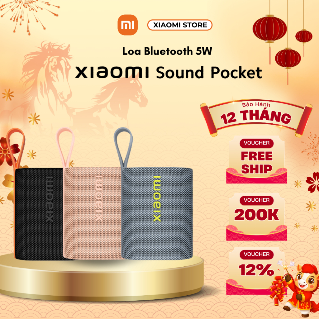 Loa Bluetooth Mini Bỏ Túi Xiaomi Sound Pocket - Chống nước - Đàm Thoại - Chính Hãng BH 12 Tháng