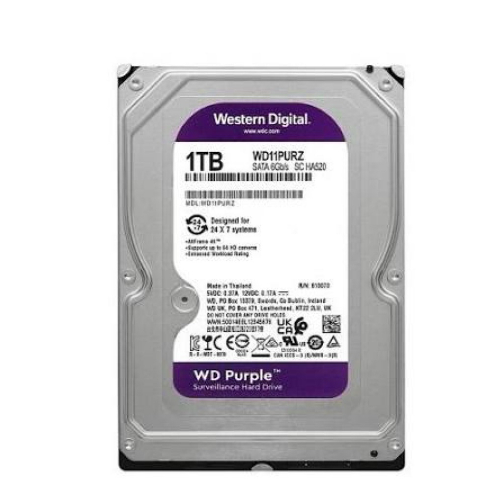 Ổ cứng HDD WD 1TB Purple New chính hãng
