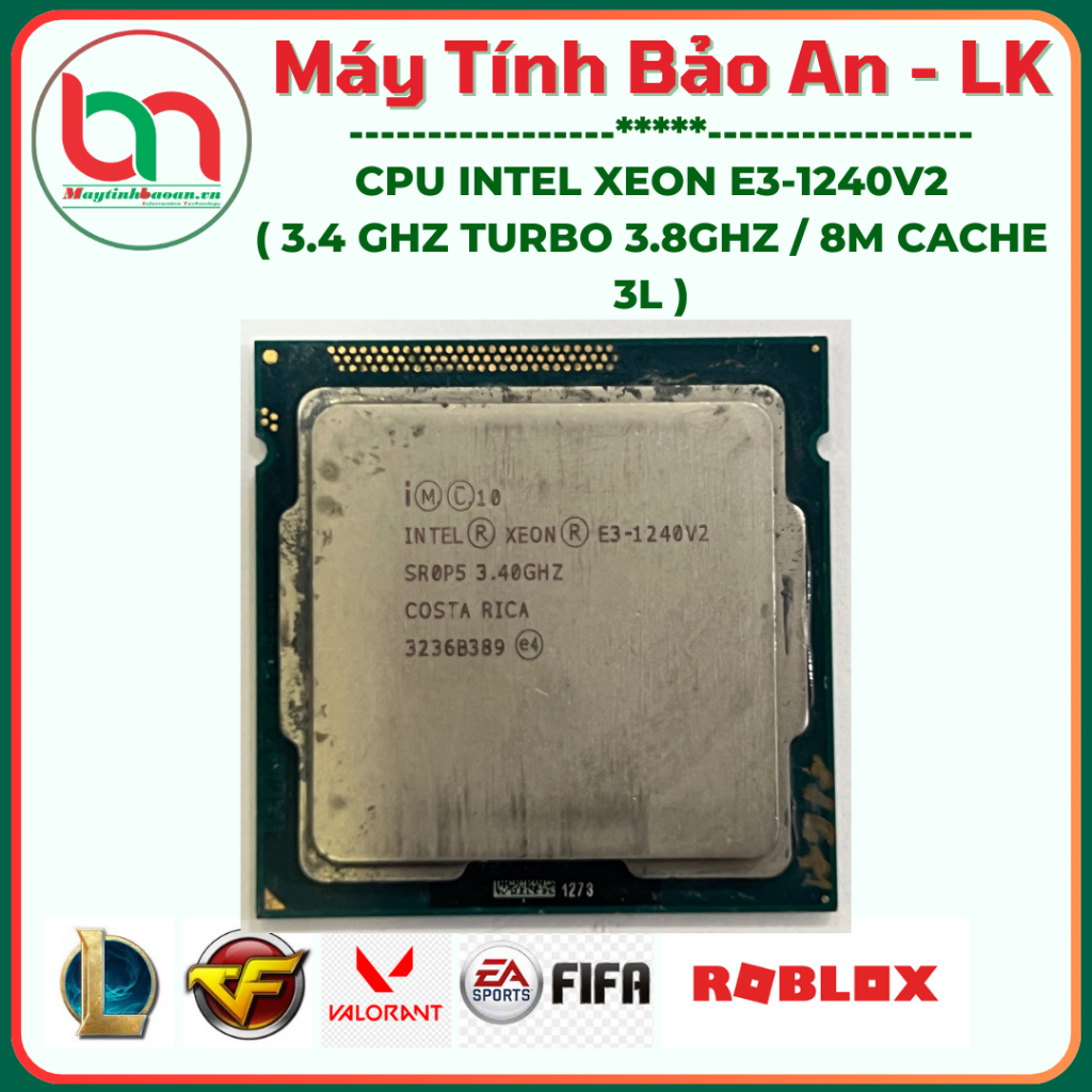 cpu intel sk 1155 các mã i3-2130 , i3-3220 , i5-3470 , i5-3470s , E3-1240v2 loại 2ND ( BH 30 ngày )