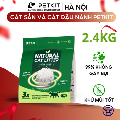 Cát Vệ Sinh Cho mèo, Cát Mèo, Cát Sắn và Đậu Nành Petkit - Từ tự nhiên, khử mùi tốt