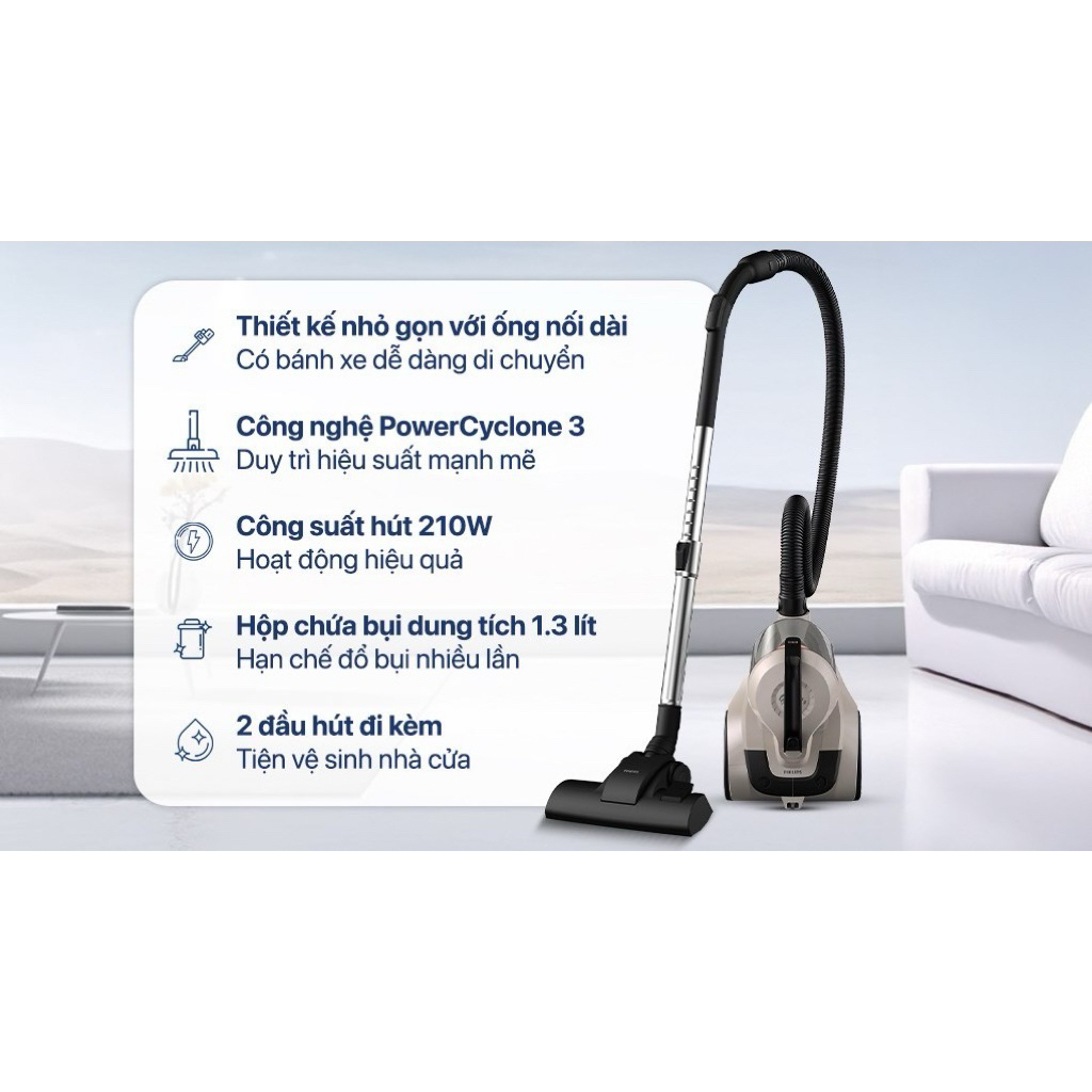 Máy hút bụi Philips XB1012/10 (Hàng Trưng Bày)
