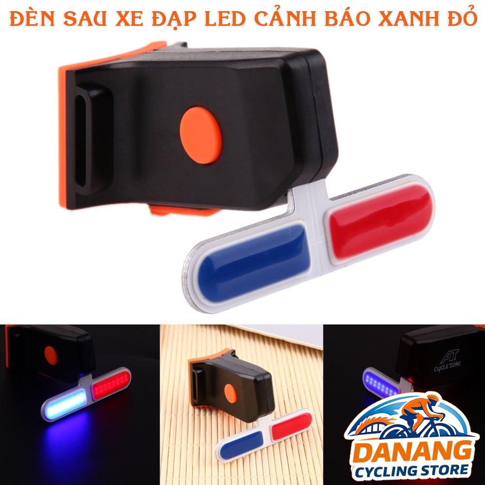 Đèn Sau Xe Đạp LED Cảnh Báo Xanh Đỏ – Tăng An Toàn Khi Đi Đêm
