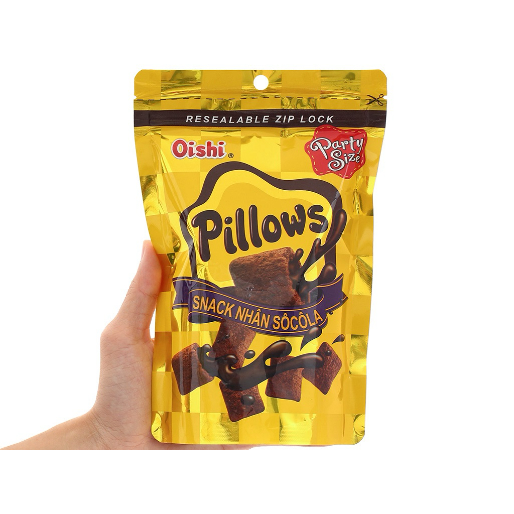 Snack socola Oishi Pillows gói 80g