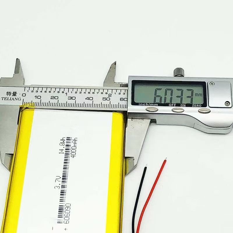 Pin 3.7V 606090 4000mAh  mạch bảo vệ loại 2 dây cho Bàn Phím Bluetooth, Loa Bluetooth, Điện Thoại