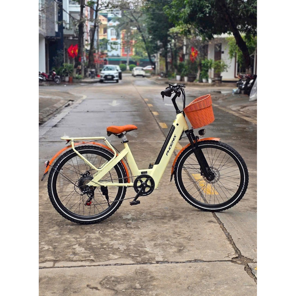 Xe Đạp Trợ Lực Điện 3 Chế Độ 𝐏𝐇𝐎𝐄𝐍𝐈𝐗 𝐃𝟐 - Bánh 24inch Phù Hợp Với Học Sinh-Người lớn