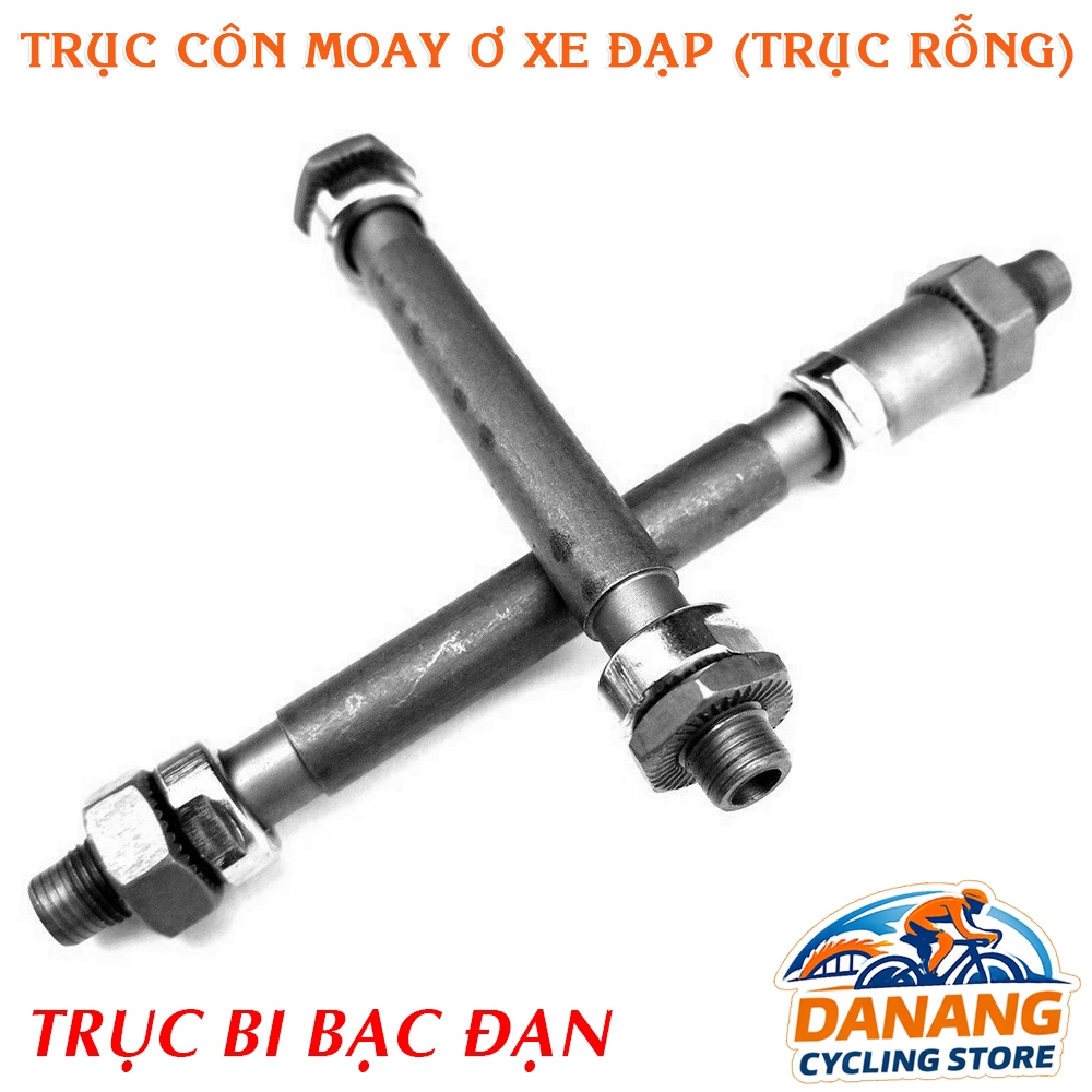Trục Côn Moay Ơ Xe Đạp Trước Sau – Bi Bạc Đạn, Quay Trơn (Trục Rỗng)
