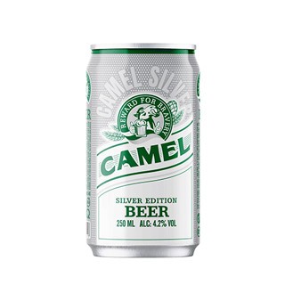 BIA CAMEL BẠC 4.2% 250ML (Thùng 24 Lon x 250ml)