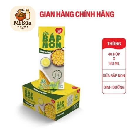 Thùng 24 hộp sữa bắp LOF 180ml