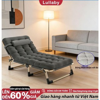Lullaby giường gấp gọn Nhiều cấp độ điều chỉnh Tải Cao Nệm Thoáng Mát Cho Văn Phòng/Ký Túc Xá