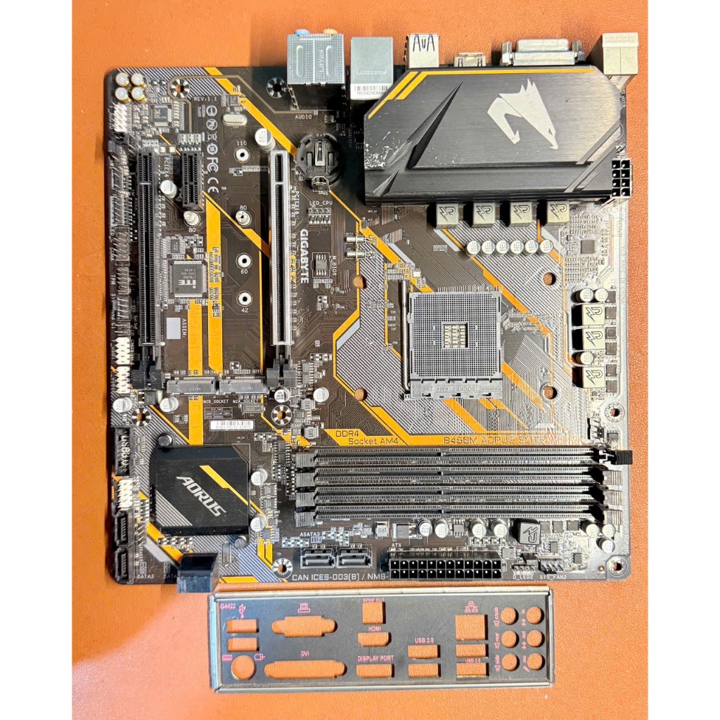 Bo mạch chủ Mainboard Gigabyte B450M Aorus Elite hàng tháng máy bảo hành 1 tháng