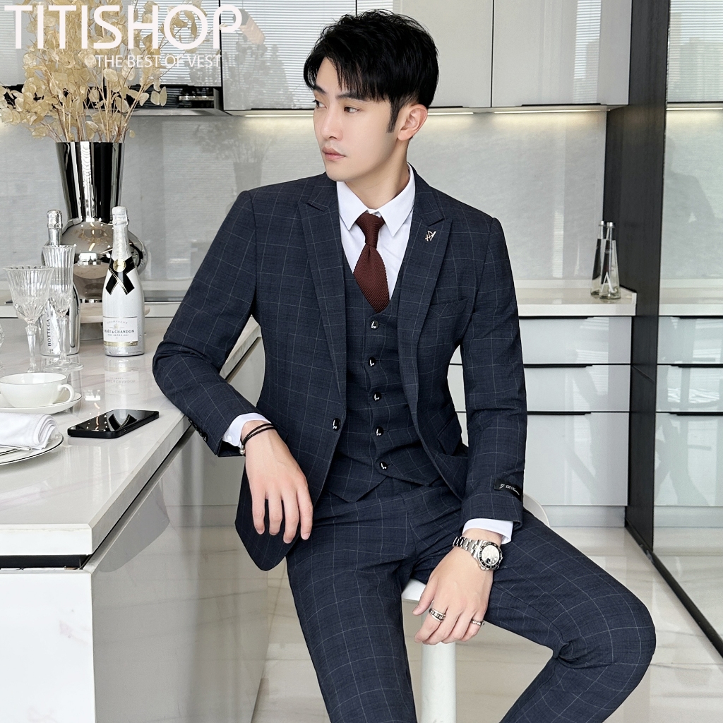 ( Hỏa tốc ) Áo Vest Nam , Suit nam , Blazer quý ông , Áo blazer nam , Bộ Vest nam Đẹp DHTXD157