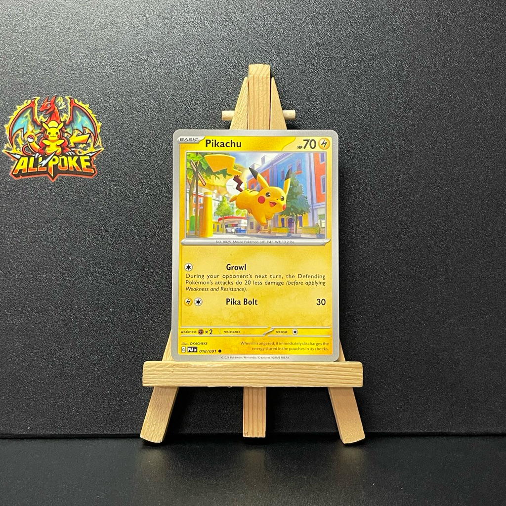[ AllPoke ] Thẻ Bài Pokemon TCG Pikachu - 018/091 -M-NM