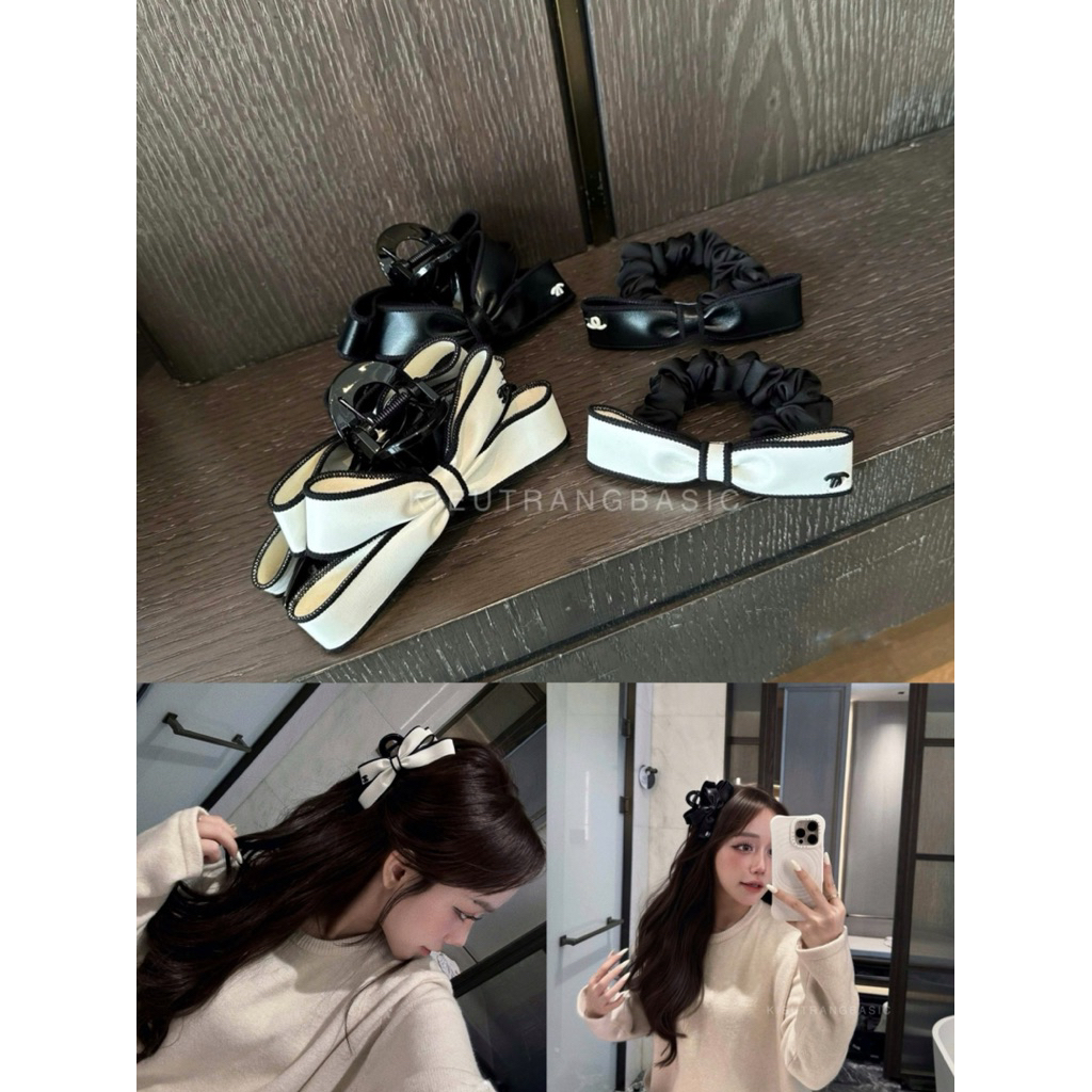 Kẹp tóc nữ nhẹ nhàng xinh xắn kẹp tóc nơ dài 13cm đẹp sang