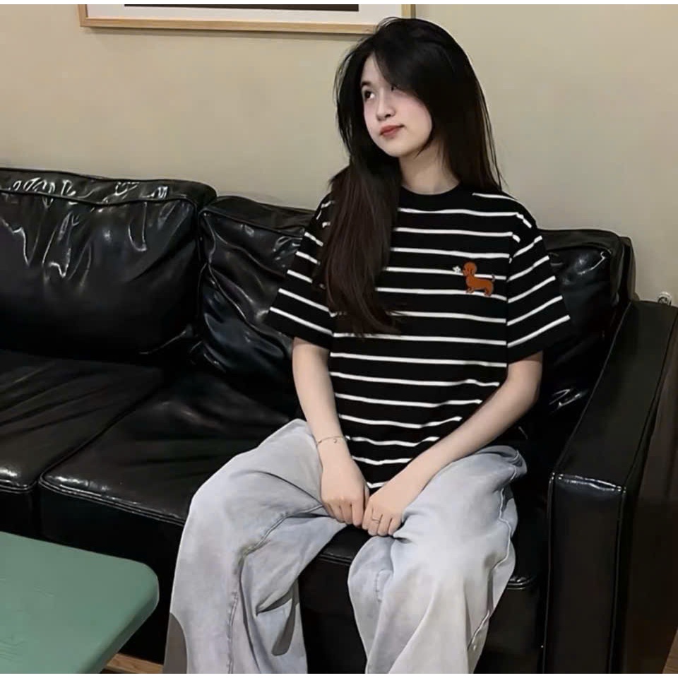 Áo phông CÚN NGẮN TAY from rộng basic nam nữ CAMA STORE MM2